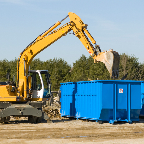 how does a residential dumpster rental service work in Petersburgh